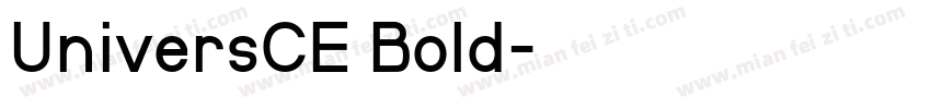 UniversCE Bold字体转换